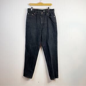 Vintage Levis 512 Slim Fit Tapered Leg Black High Waist Cotton Denim jeans 16 32